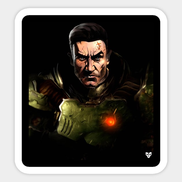 DoomSlayer Sticker by SmpArt